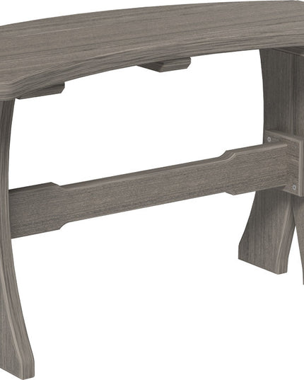 LuxCraft Poly 28" Table  Bench (Coastal Gray)