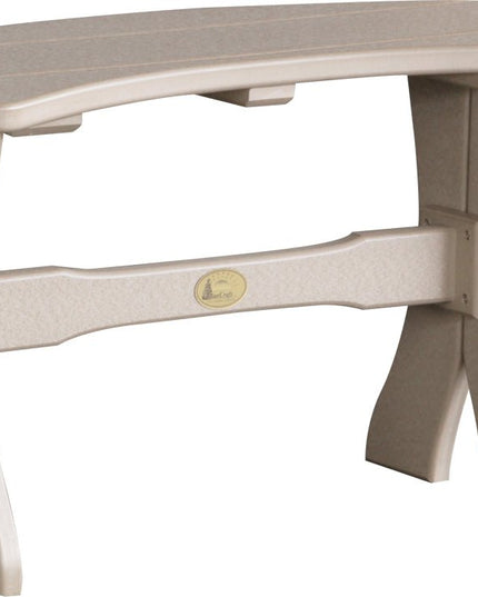 LuxCraft Poly 28" Table  Bench (Weatherwood)