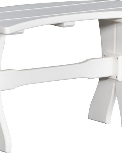 LuxCraft Poly 28" Table  Bench (White)