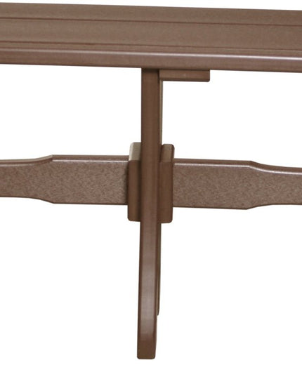 LuxCraft Poly 52" Table  Bench (Chestnut Brown)