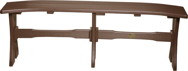 LuxCraft Poly 52" Table  Bench (Chestnut Brown)
