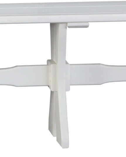 LuxCraft Poly 52" Table  Bench (White)