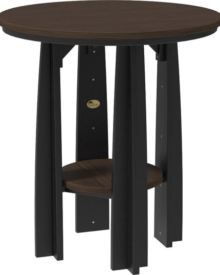 LuxCraft Poly Balcony Table (Brazilian Walnut & Black)