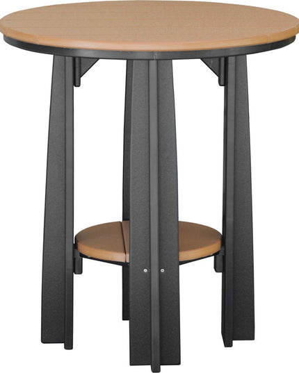 LuxCraft Poly Balcony Table (Cedar & Black)
