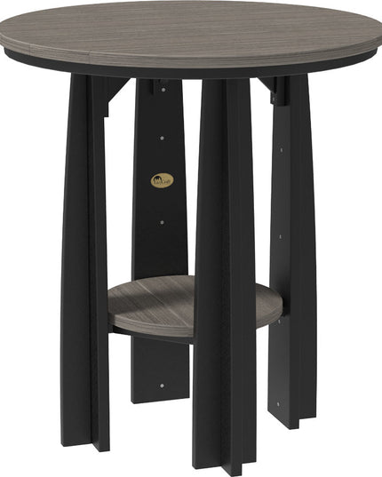 LuxCraft Poly Balcony Table (Coastal Gray & Black)