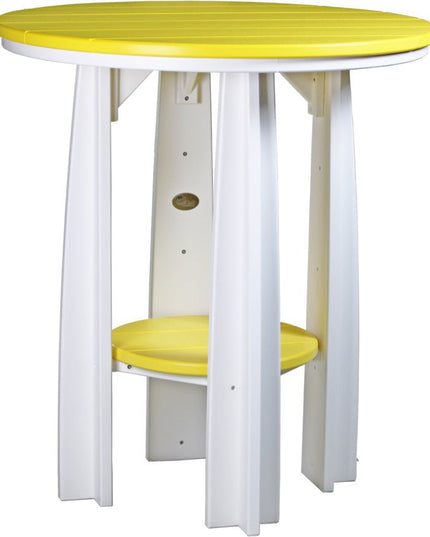 LuxCraft Poly Balcony Table (Yellow & White)