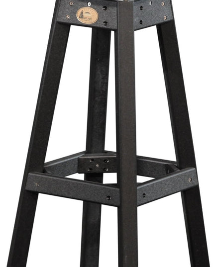 LuxCraft Poly Bar Stool (Cherrywood & Black)
