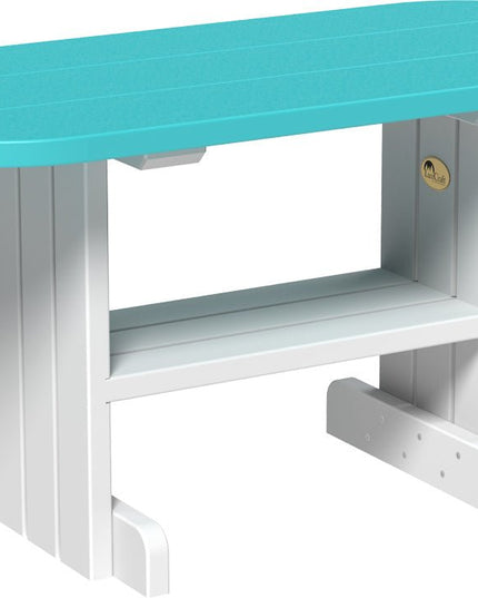 LuxCraft Poly Coffee Table (Aruba Blue & White)