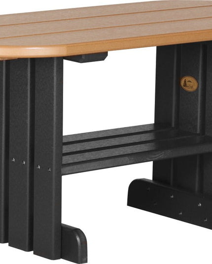 LuxCraft Poly Coffee Table (Cedar & Black)