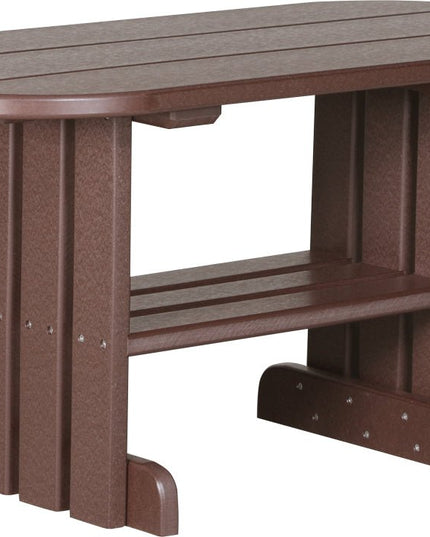 LuxCraft Poly Coffee Table (Chestnut Brown)