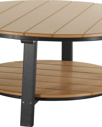LuxCraft Poly Deluxe Conversation Table (Cedar & Black)