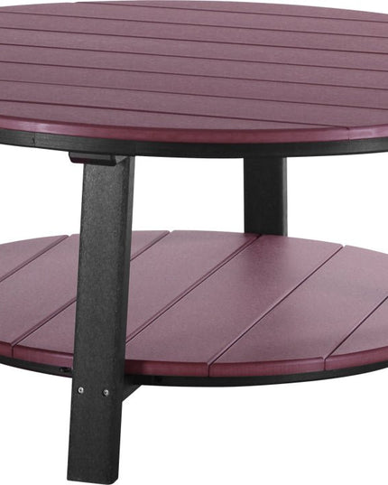 LuxCraft Poly Deluxe Conversation Table (Cherrywood & Black)