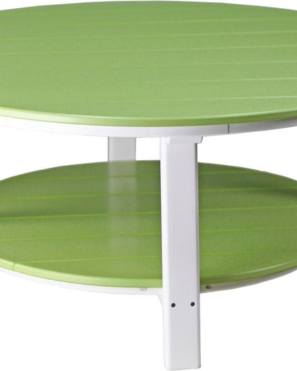 LuxCraft Poly Deluxe Conversation Table (Lime Green & White)