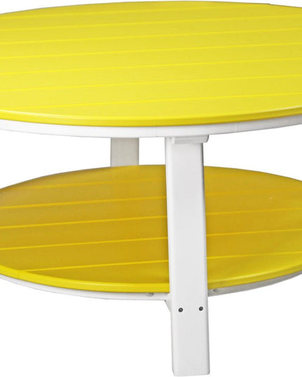 LuxCraft Poly Deluxe Conversation Table (Yellow & White)