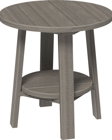 LuxCraft Deluxe End Table featured in coastal gray
