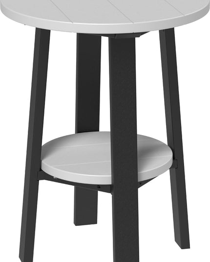 LuxCraft Poly Deluxe End Table (Dove Gray & Black)