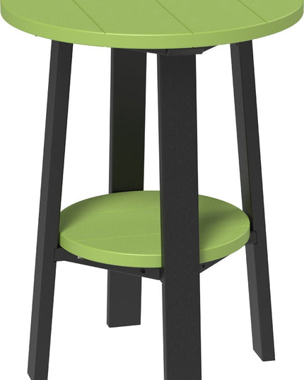 LuxCraft Poly Deluxe End Table (Lime Green & Black) 28 Inch