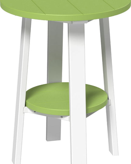 LuxCraft Poly Deluxe End Table (Lime Green & White) 28 Inch