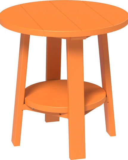 LuxCraft Deluxe End Table featured in tangerine