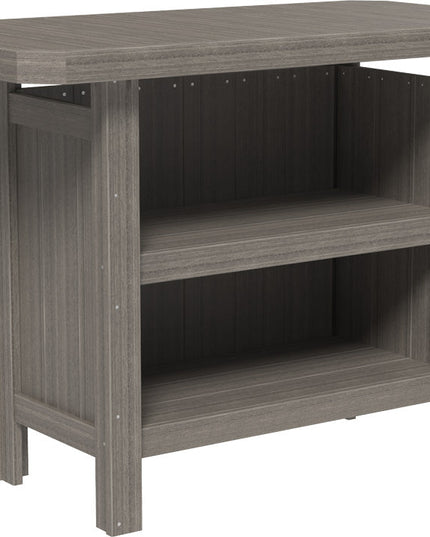 LuxCraft Poly Serving Bar (Coastal Gray)