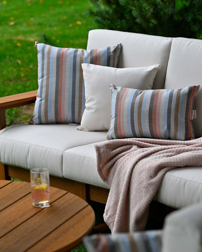 LuxCraft 19" Toss Pillow on Lanai outdoor seating