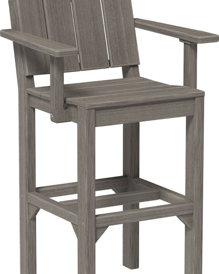 LuxCraft Urban Arm Chair (Bar Height) Coastal Gray