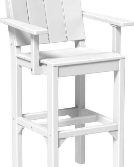LuxCraft Urban Arm Chair (Bar Height) White