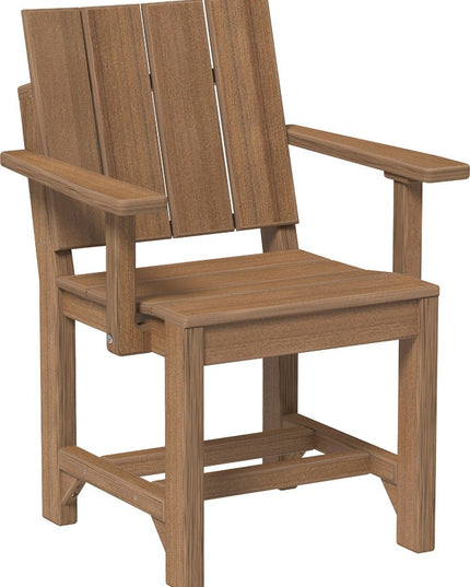 LuxCraft Urban Arm Chair (Dining Height) Antique Mahogany