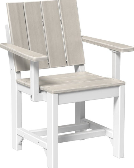 LuxCraft Urban Arm Chair (Dining Height) Birch & White
