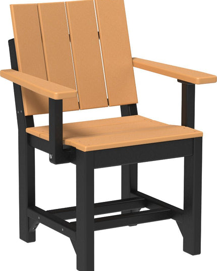 LuxCraft Urban Arm Chair (Dining Height) Cedar & Black