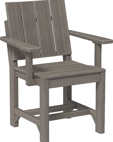 LuxCraft Urban Arm Chair (Dining Height) Coastal Gray