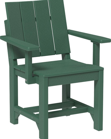 LuxCraft Urban Arm Chair (Dining Height) Green