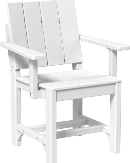 LuxCraft Urban Arm Chair (Dining Height) White