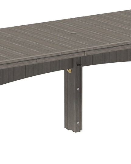 LuxCraft Urban Dining Table Dining Height 3' x 10' Rectangular Coastal Gray....