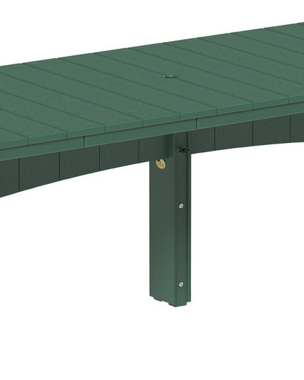 LuxCraft Urban Dining Table Dining Height 3' x 10' Rectangular Green....