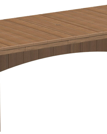 LuxCraft Urban Dining Table Dining Height 3' x 8' Rectangular Antique Mahogany....