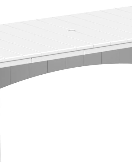 LuxCraft Urban Dining Table Dining Height 3' x 8' Rectangular White....