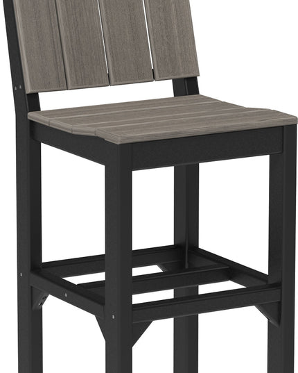 LuxCraft Urban Side Chair (Counter Height) Coastal Gray & Black