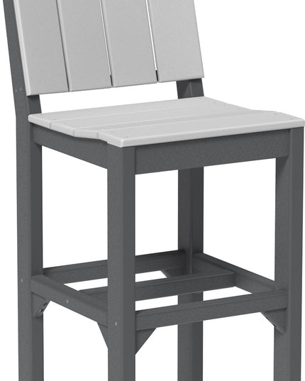 LuxCraft Urban Side Chair (Bar Height) Dove Gray & Slate