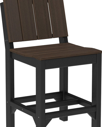 LuxCraft Urban Side Chair (Counter Height) Brazilian Walnut & Black
