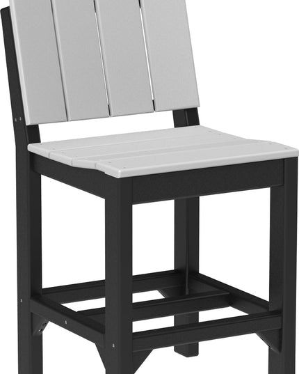 LuxCraft Urban Side Chair (Counter Height) Dove Gray & Black