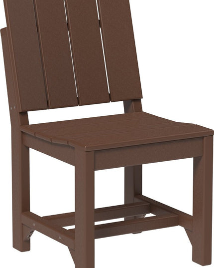 LuxCraft Urban Side Chair (Dining Height) Chestnut Brown