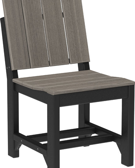 LuxCraft Urban Side Chair (Dining Height) Coastal Gray & Black