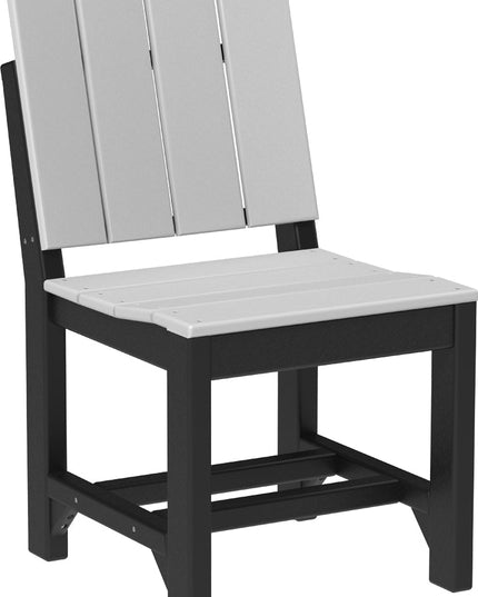 LuxCraft Urban Side Chair (Dining Height) Dove Gray & Black
