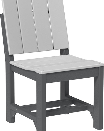 LuxCraft Urban Side Chair (Dining Height) Dove Gray & Slate