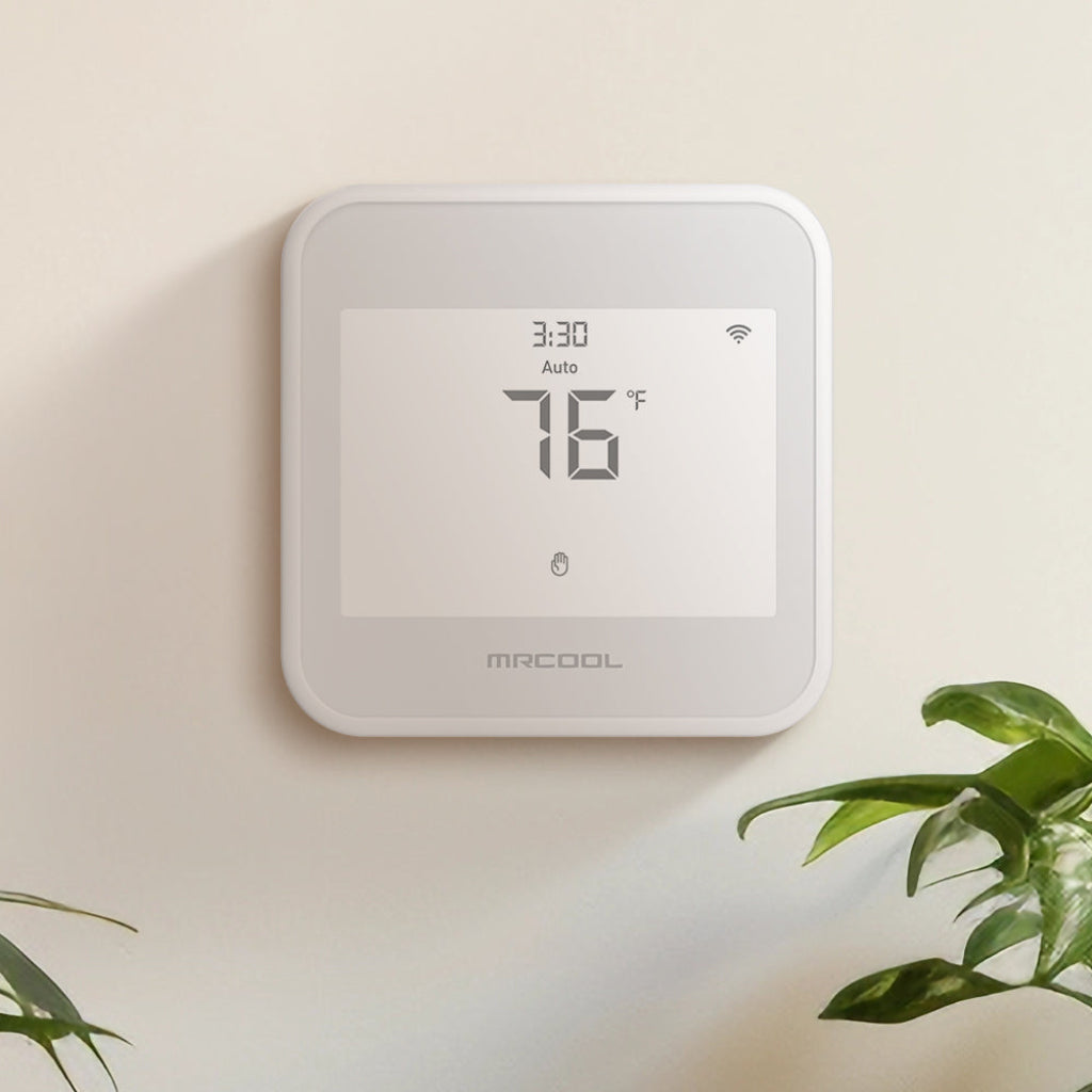 MRCOOL Smart Thermostat on wall