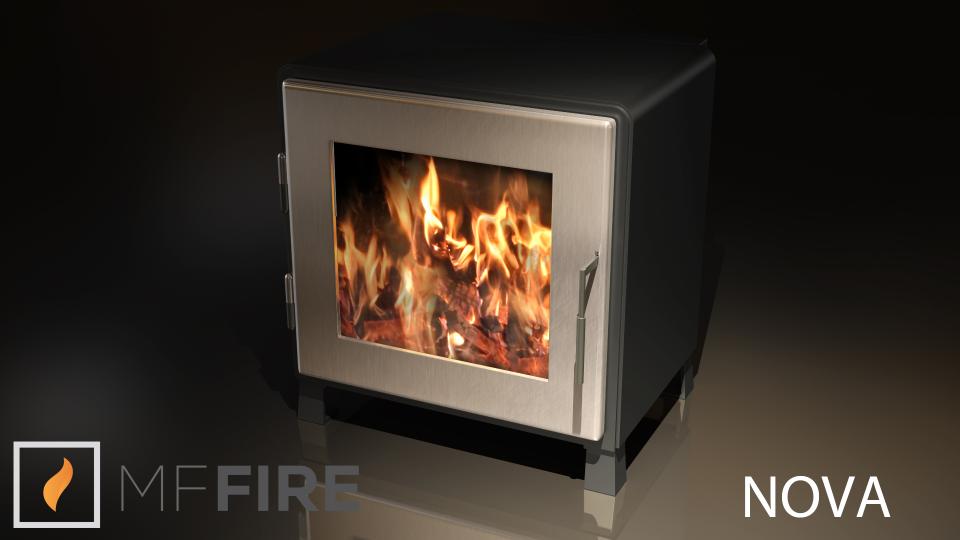 MF Fire Nova 2 Wood Stove – 2.4 cu ft Firebox, 75,000 BTU, 81% Efficie ...