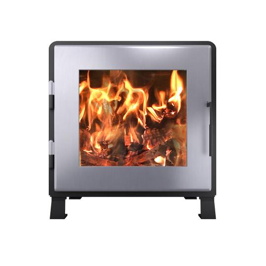 MF Fire Nova 1 Wood Stove – 1.7 cu ft Firebox, 50,000 BTU, 79% Efficiency (Satin Black Door)