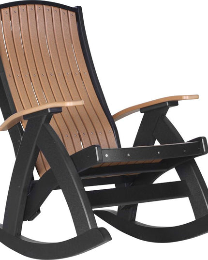 LuxCraft Comfort Rocker Cedar & Black