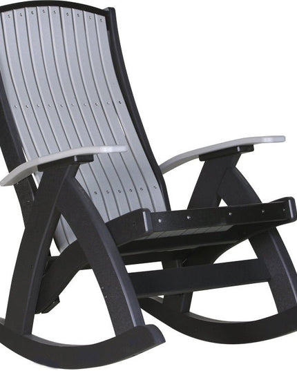 LuxCraft Comfort Rocker Dove Gray & Black